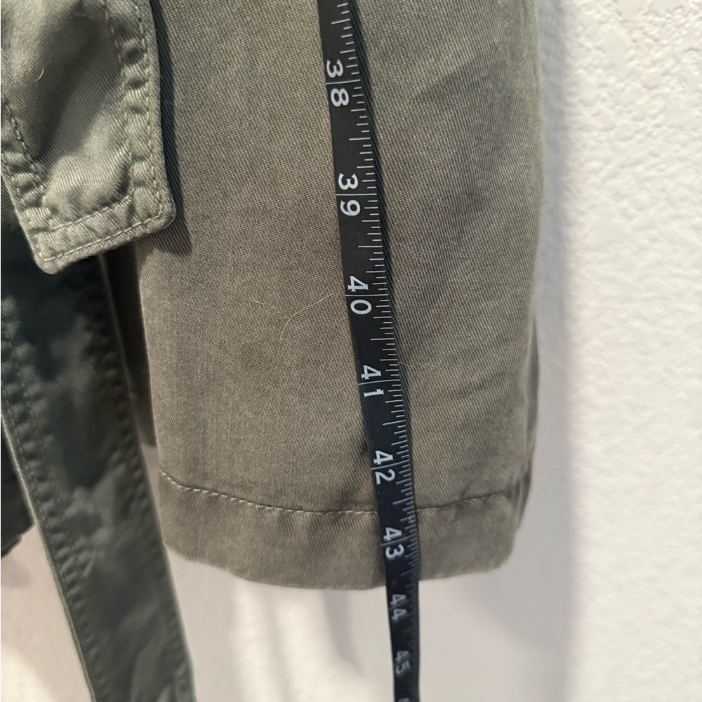 American Eagle Outfitters Olive Trench Coat - Picture 5 of 8